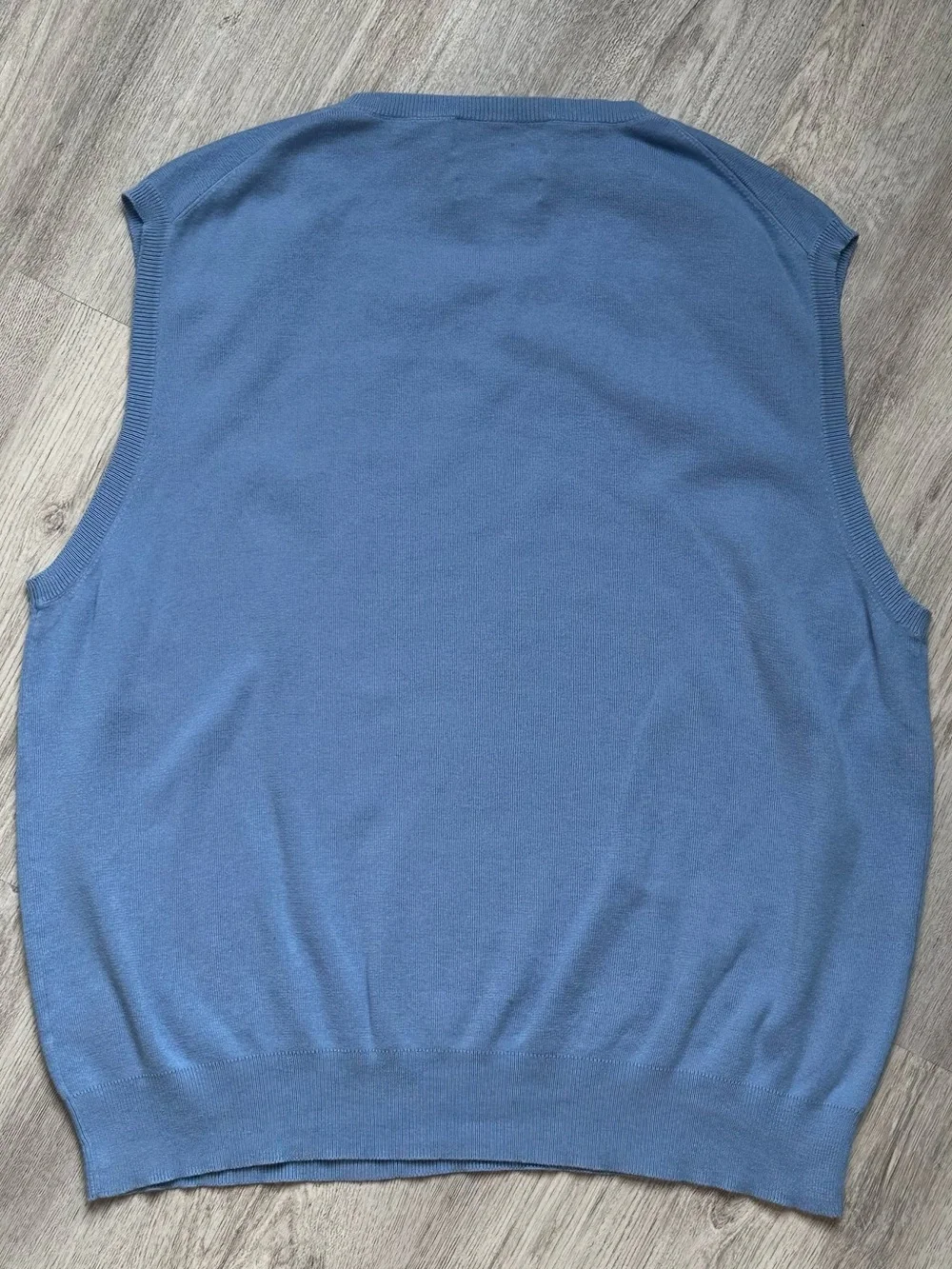 Polo by Ralph Lauren Light Blue V-Neck Sweater Vest with Yellow Pony L